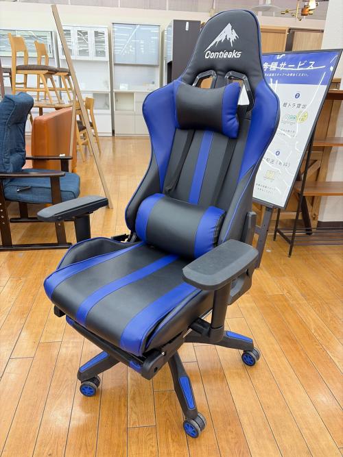 CONTIEAK ゲーミングチェア ブルー ルセル