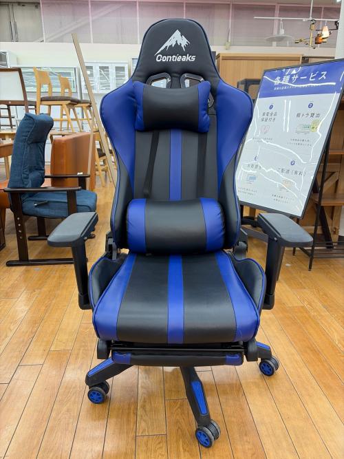 CONTIEAK ゲーミングチェア ブルー ルセル