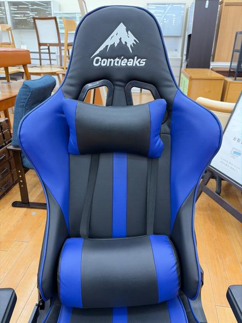 CONTIEAK ゲーミングチェア ブルー ルセル