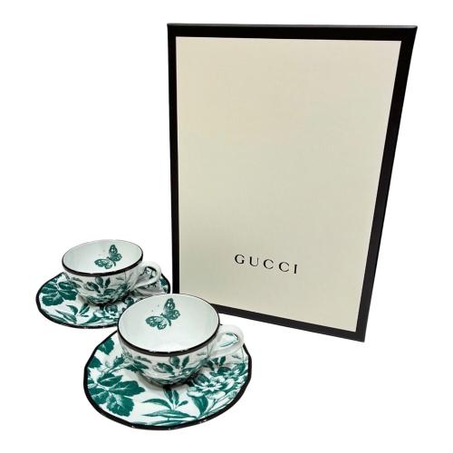 GUCCI×	RICHARD GINORI　カップ&ソーサー 2Pセット グリーン