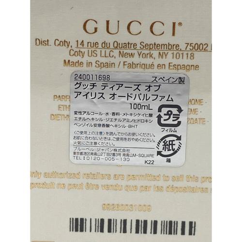 GUCCI (グッチ) オードパルファム 日本語表記有 100ml 残量80%-99% ティアーズオブアイリス