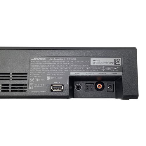BOSE (ボーズ) サウンドバーシステム Solo soundbar Ⅱ