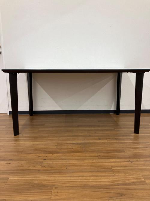 松田家具 (マツダカグ) ダイニング5点セット チェア:DCテネル(ニトリ) ブラック×ホワイト