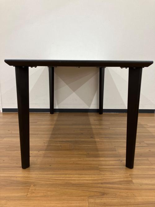 松田家具 (マツダカグ) ダイニング5点セット チェア:DCテネル(ニトリ) ブラック×ホワイト