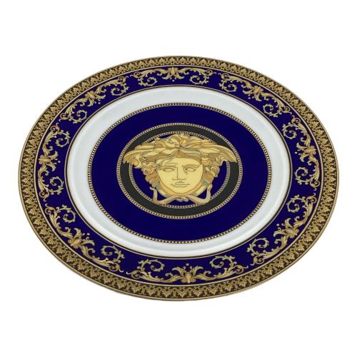 VERSACE (ヴェルサーチェ) ブレッド＆バタープレート Medusa Blue