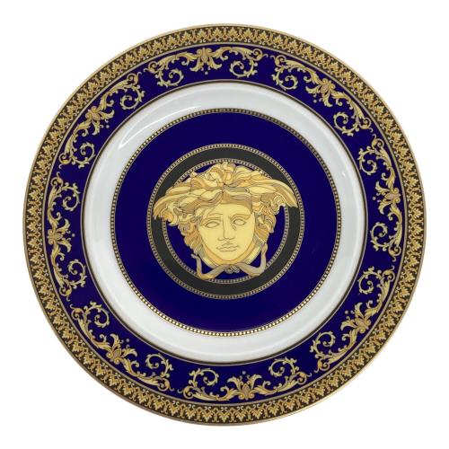 VERSACE (ヴェルサーチェ) ブレッド＆バタープレート Medusa Blue
