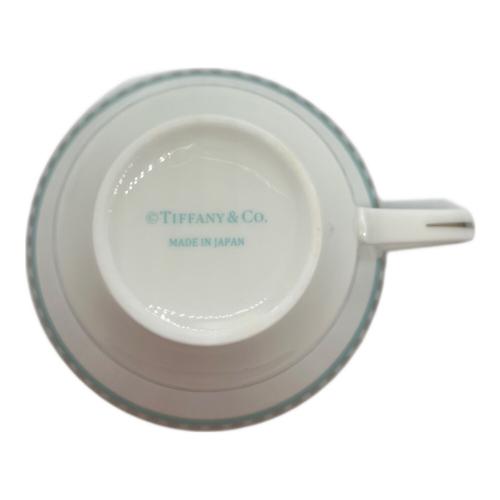 TIFFANY & Co. (ティファニー) カップ&ソーサー プラチナブルーバンド
