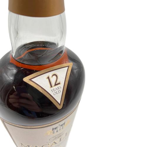 マッカラン (MACALLAN) スコッチウィスキー 12年 シェリーオーク 700ml 旧ボトル