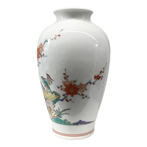 錦梅鳥文花瓶 十四代 酒井田柿右衛門