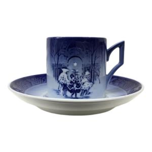 イヤーカップ＆ソーサー 1990年 ブルー×ホワイト ROYAL COPENHAGEN(ロイヤルコペンハーゲン)