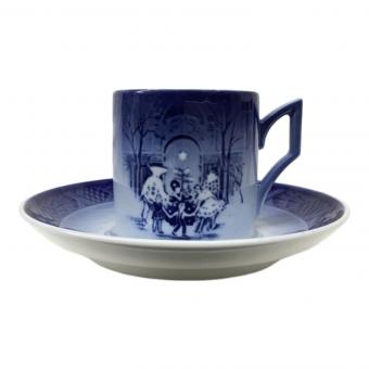 イヤーカップ＆ソーサー 1990年 ブルー×ホワイト ROYAL COPENHAGEN(ロイヤルコペンハーゲン)