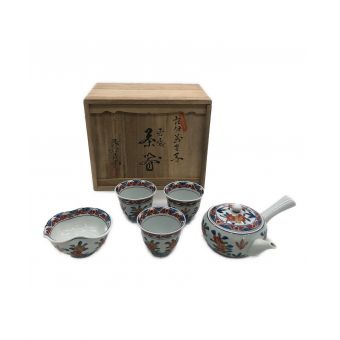 源右衛門窯 (ゲンエモンガマ) 玉露茶器 有田焼 古伊万里写