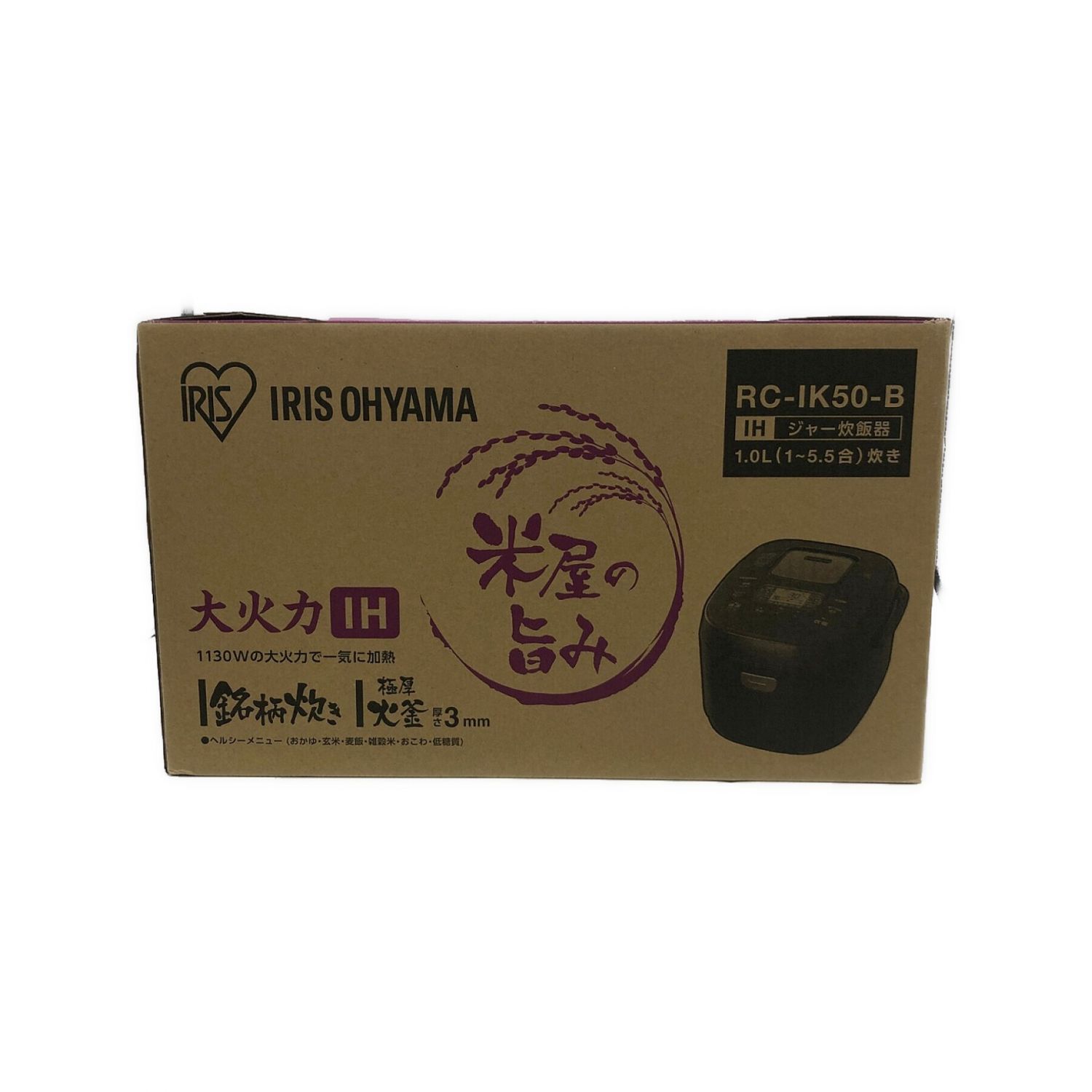 IRIS OHYAMA (アイリスオーヤマ) IH炊飯ジャー RC-IK50 5.5合(1.0L