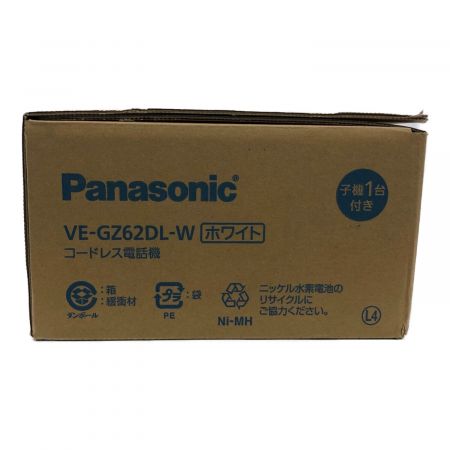 Panasonic (パナソニック) 子機付電話機 VE-GZ62DL-W