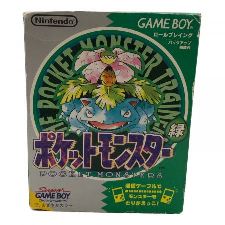 Nintendo (任天堂) ゲームボーイ ポケットモンスター 緑 箱有