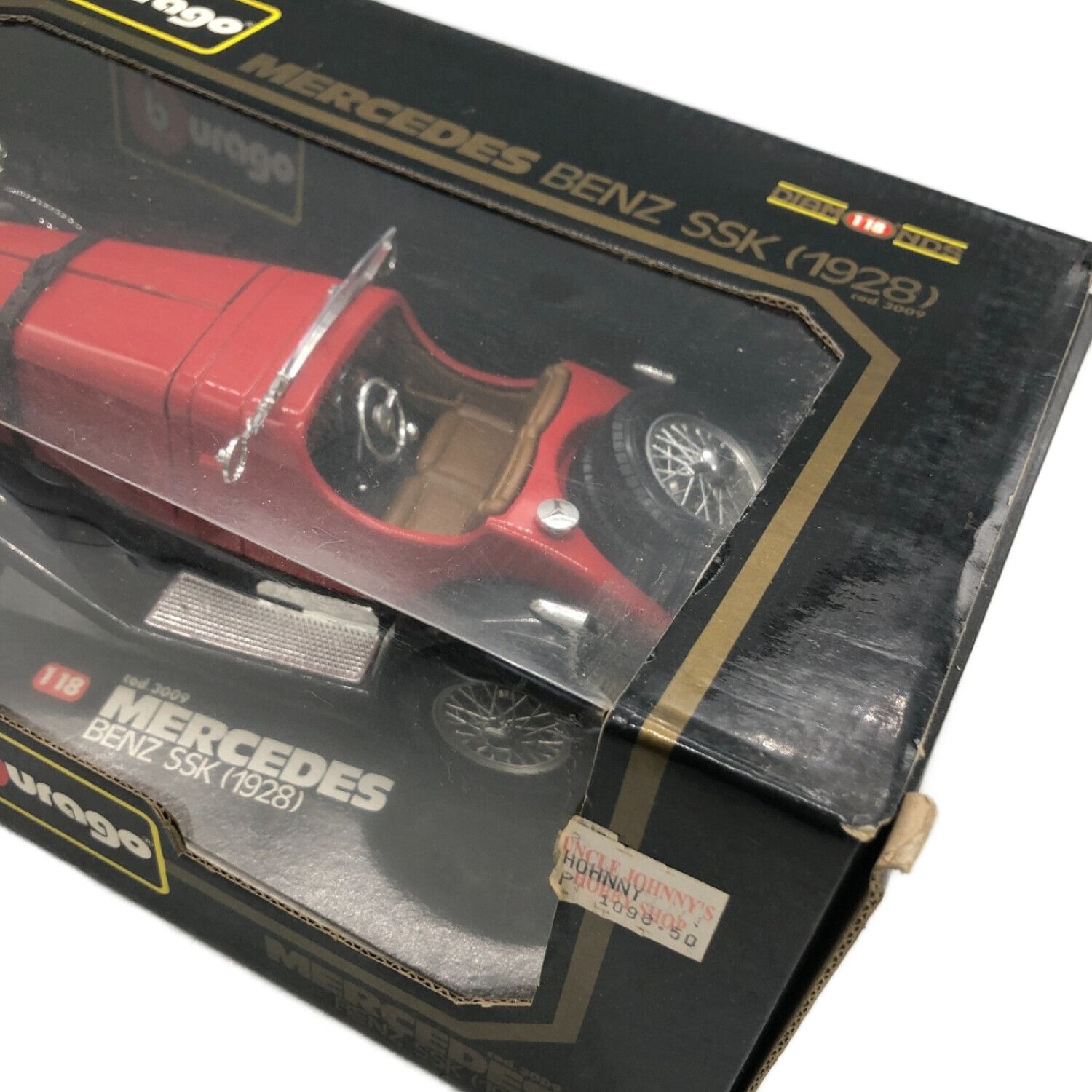 BBURAGO(ブラーゴ) モデルカー Mercedes Benz SSK 1928 RED 1/18