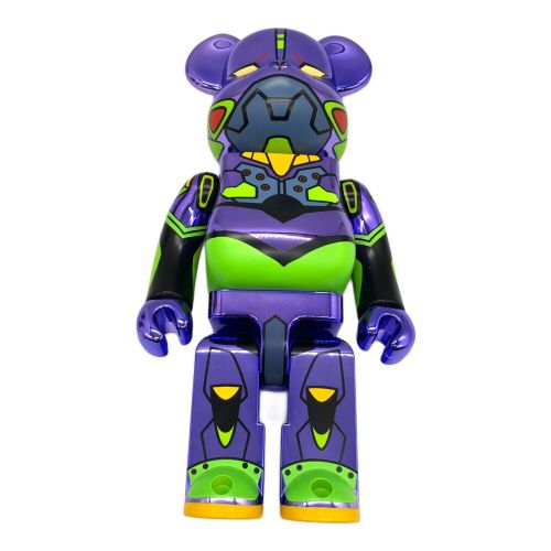 BEAR BRICK (ベアブリック) フィギュア Evangelion Unit 01 Chrome Ver. 100% & 400%