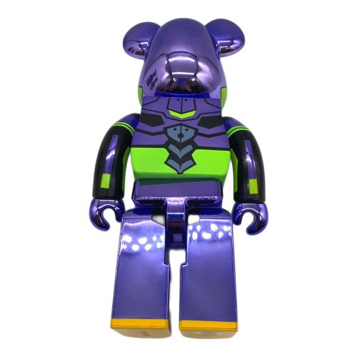 BEAR BRICK (ベアブリック) フィギュア Evangelion Unit 01 Chrome Ver. 100% & 400%