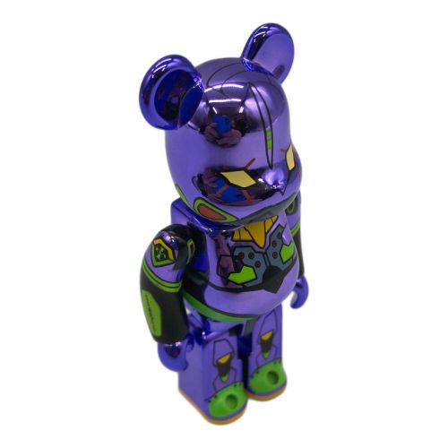 BEAR BRICK (ベアブリック) フィギュア Evangelion Unit 01 Chrome Ver. 100% & 400%