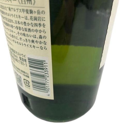 サントリー ジャパニーズウィスキー 700ml 白州 ノンエイジ 未開封