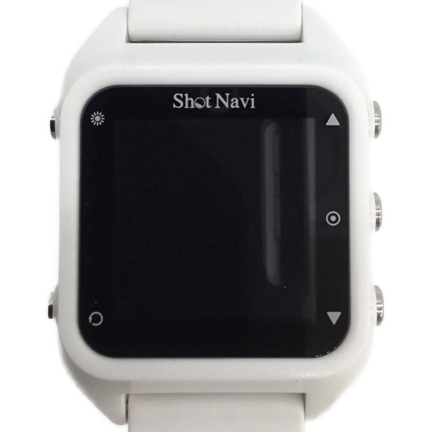 【廉価版】Shot Navi HuG Beyond lite ホワイト×ホワイト ShotNavi (ショットナビ) ゴルフ用GPSウォッチ HuG Beyond Lite