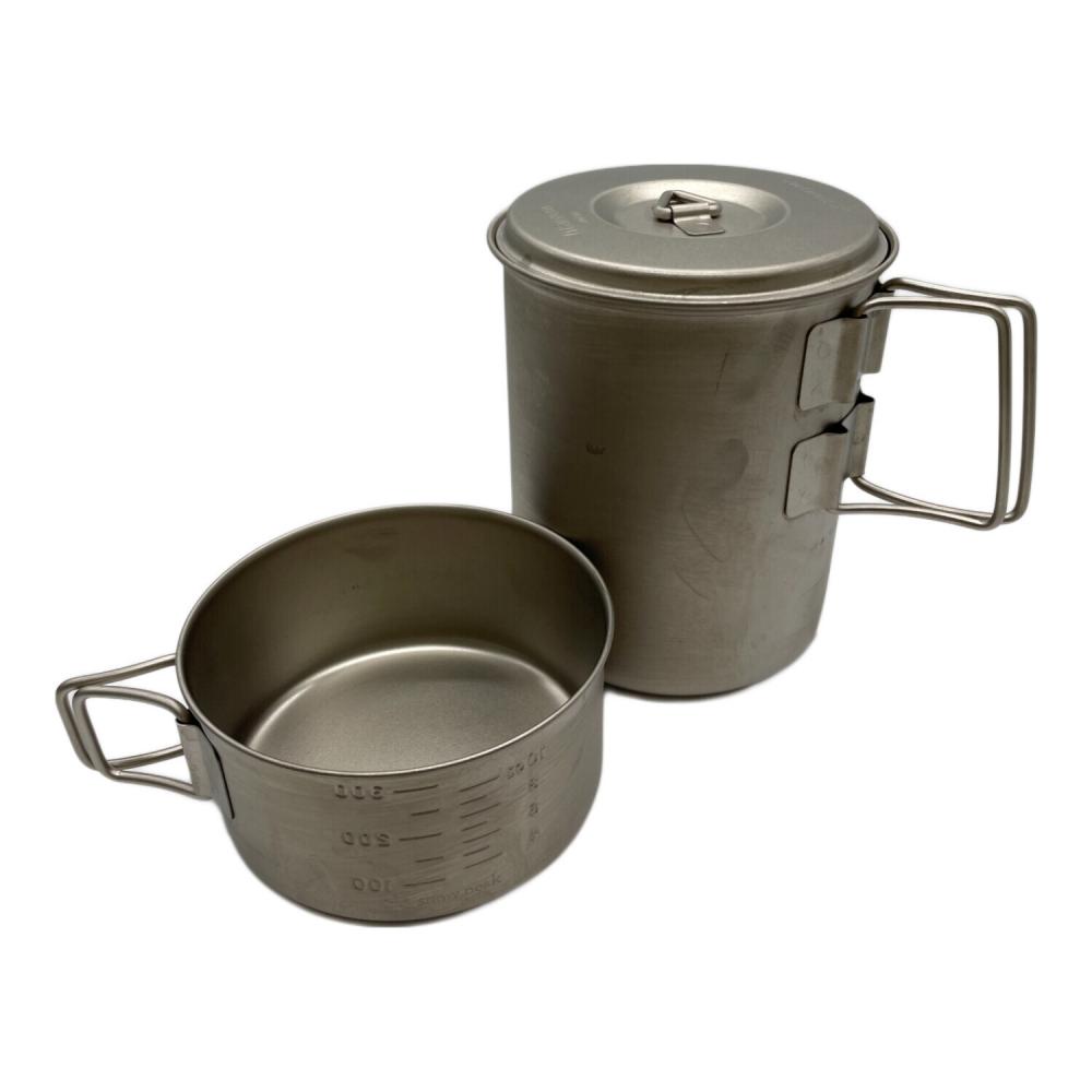 Snow peak (スノーピーク) チタン ソロセット クッカー｜トレファクONLINE