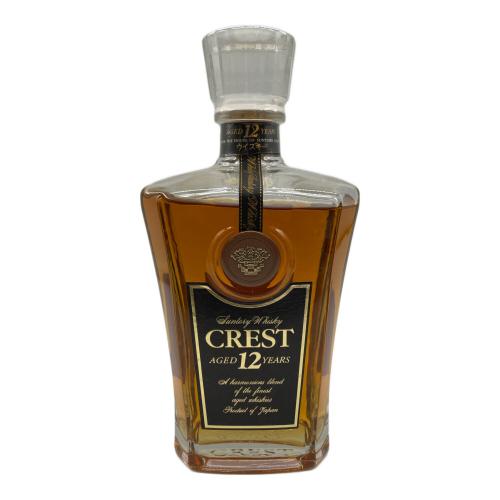 サントリー ジャパニーズウィスキー 700ml CREST 12年 未開封