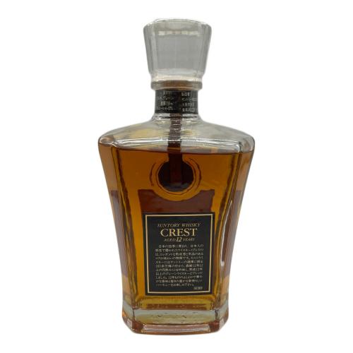 サントリー ジャパニーズウィスキー 700ml CREST 12年 未開封