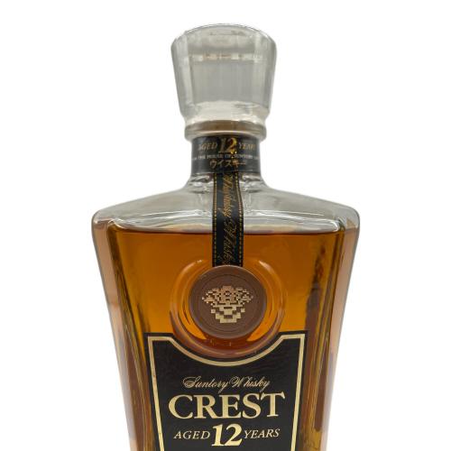 サントリー ジャパニーズウィスキー 700ml CREST 12年 未開封