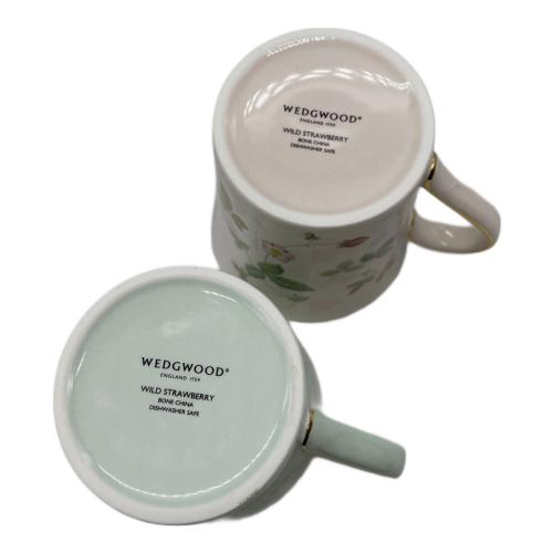 Wedgwood (ウェッジウッド) マグカップ ワイルドストロベリーパステル 2Pセット