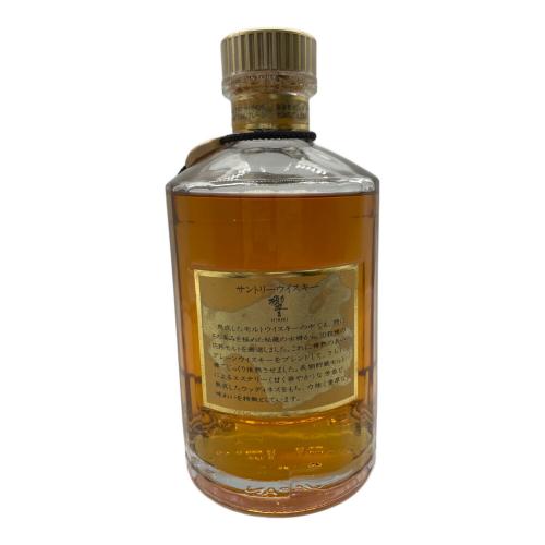 サントリー 響 ジャパニーズウィスキー 表ラベル欠品旧ボトル 700ml