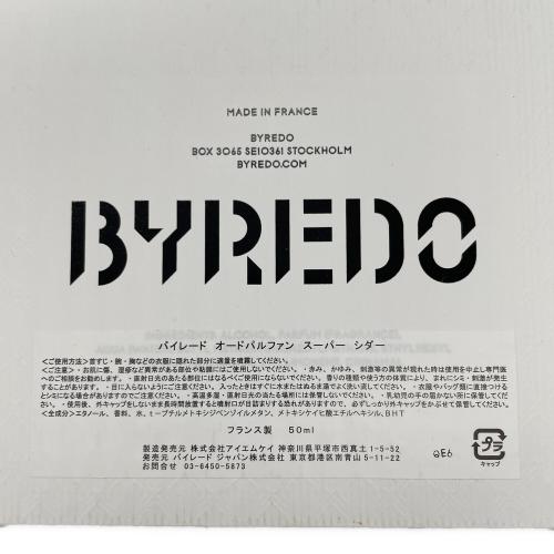 BYREDO (バイレード) フレグランス 50ml 残量80%-99% SUPER CEDAR
