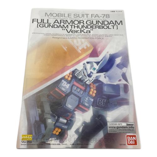 BANDAI (バンダイ) MG 1/100 フルアーマー・ガンダム Ver.Ka(GUNDAM THUNDERBOLT Ver.) ガンプラ ハーフメカニカルクリア プラモデル(ガンプラEXPO等限定)