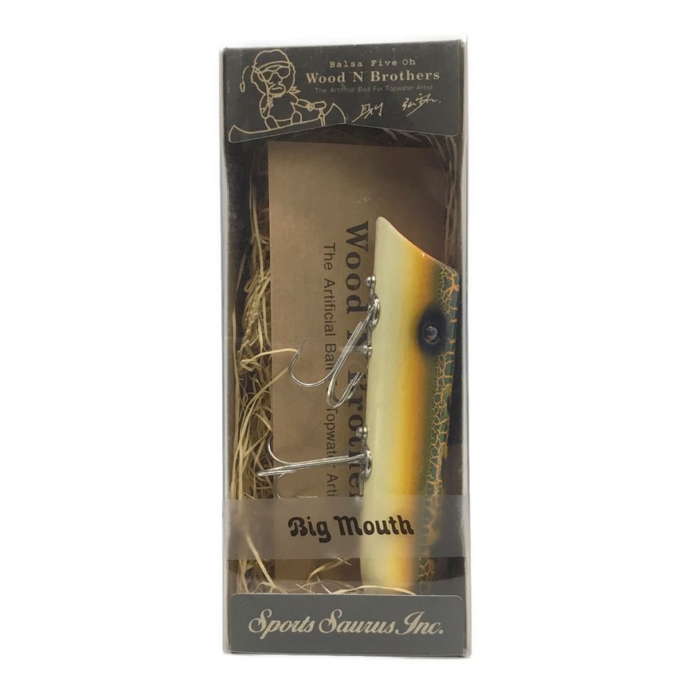 ALPHA&CRAFT ルアー SAURUS Balsa-50 Wood'n Brothers BIG MOUTH