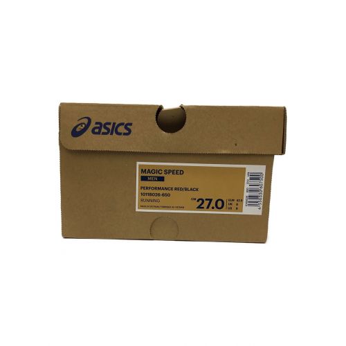 asics (アシックス) ランニングシューズ PERFORMANCE RED/BLACK 1011B026-650