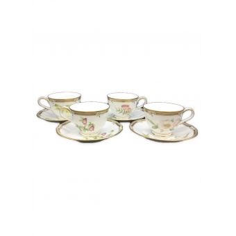Noritake (ノリタケ) カップ&ソーサー GALA CONTESSA 4Pセット
