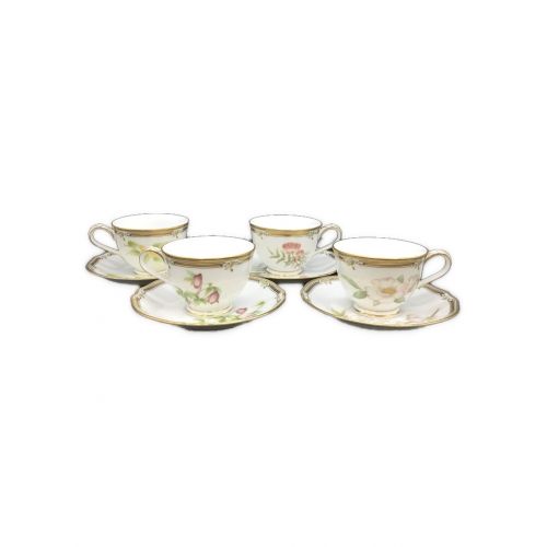 Noritake (ノリタケ) カップ&ソーサー GALA CONTESSA 4Pセット