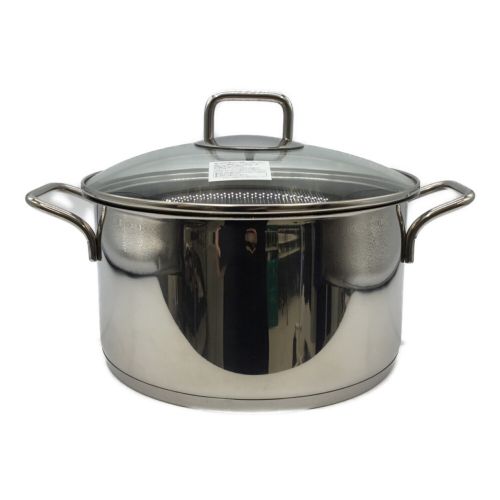 WMF (ブュルテンヘルキッジエメタルハレンハウリーク) 両手鍋 シルバー 24cm TRANSTHERM