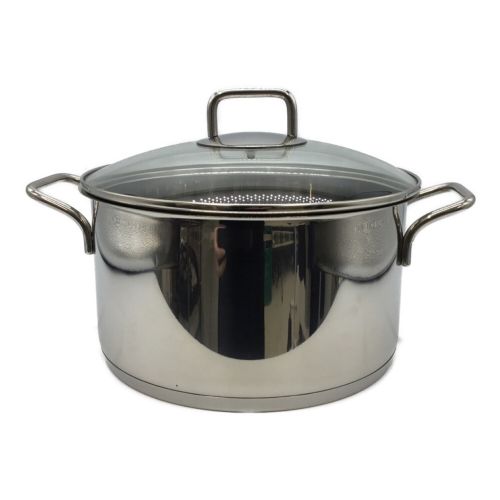 WMF (ブュルテンヘルキッジエメタルハレンハウリーク) 両手鍋 シルバー 24cm TRANSTHERM