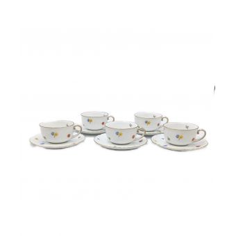 大倉陶園 (オオクラトウエン) カップ&ソーサー パンジー 5Pセット