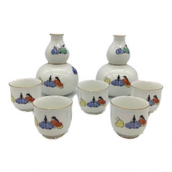 深川製磁 (フカガワセイジ) 酒器揃 徳利2・お猪口5