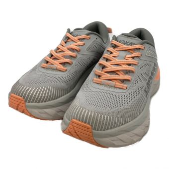 HOKAONEONE (ホカオネオネ) ランニングシューズ レディース SIZE 24.5cm グレー BONDI 7 1110519 HMSH