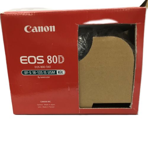 CANON (キャノン) デジタル一眼レフカメラ EOS 80D EF-S18-135 IS USM レンズキット EOS 80D 2420万画素 専用電池 -