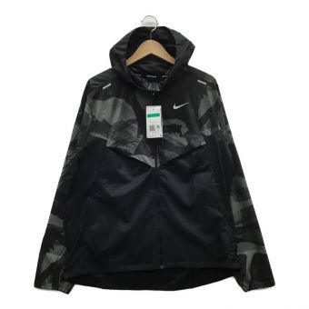 NIKE (ナイキ) ランニングジャケット メンズ SIZE XL ブラック レペル カモフラージュ柄 DV5200-010