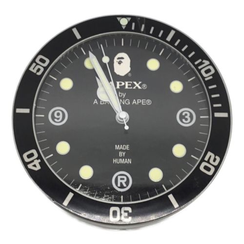 品番1H80-182-021超美品❗️A BATHING APE BAPEX WALL CLOCK 掛時計