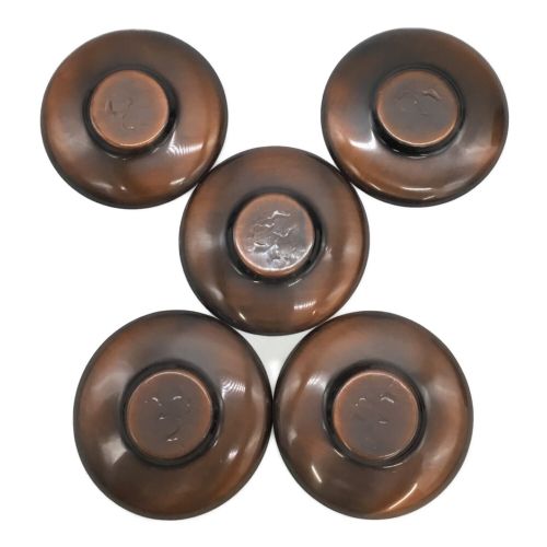 石川堂 純銅茶器揃 茶筒・建水・茶托