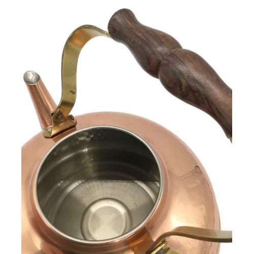 COPPER 100 HOME WARE 鎚目入ケトル 1.5L 純銅 S-611H