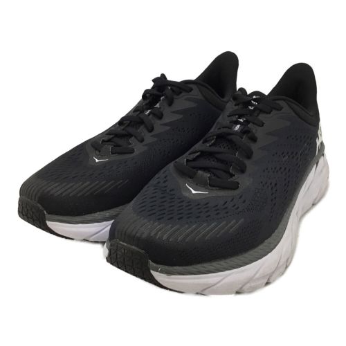 HOKAONEONE (ホカオネオネ) ランニングシューズ メンズ SIZE 27cm ブラック クリフトン7ワイド 1110534 BWHT