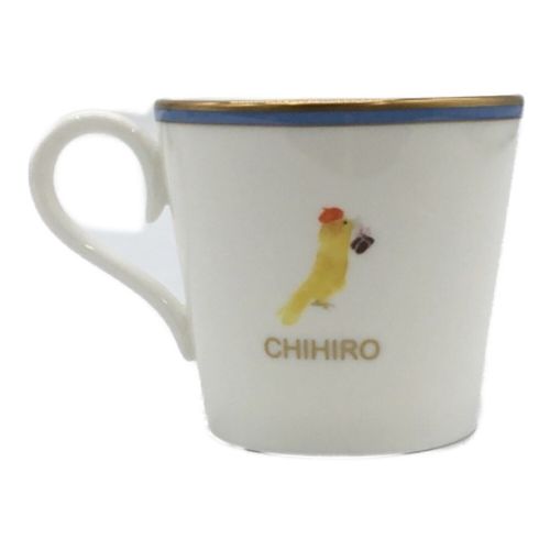 NARUMI×いわさき ちひろ エスプレッソ碗皿 カナリアと青い帽子の子ども