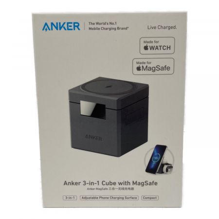 Anker (アンカー) ワイヤレス充電器 3-in-1 Cube with MagSafe